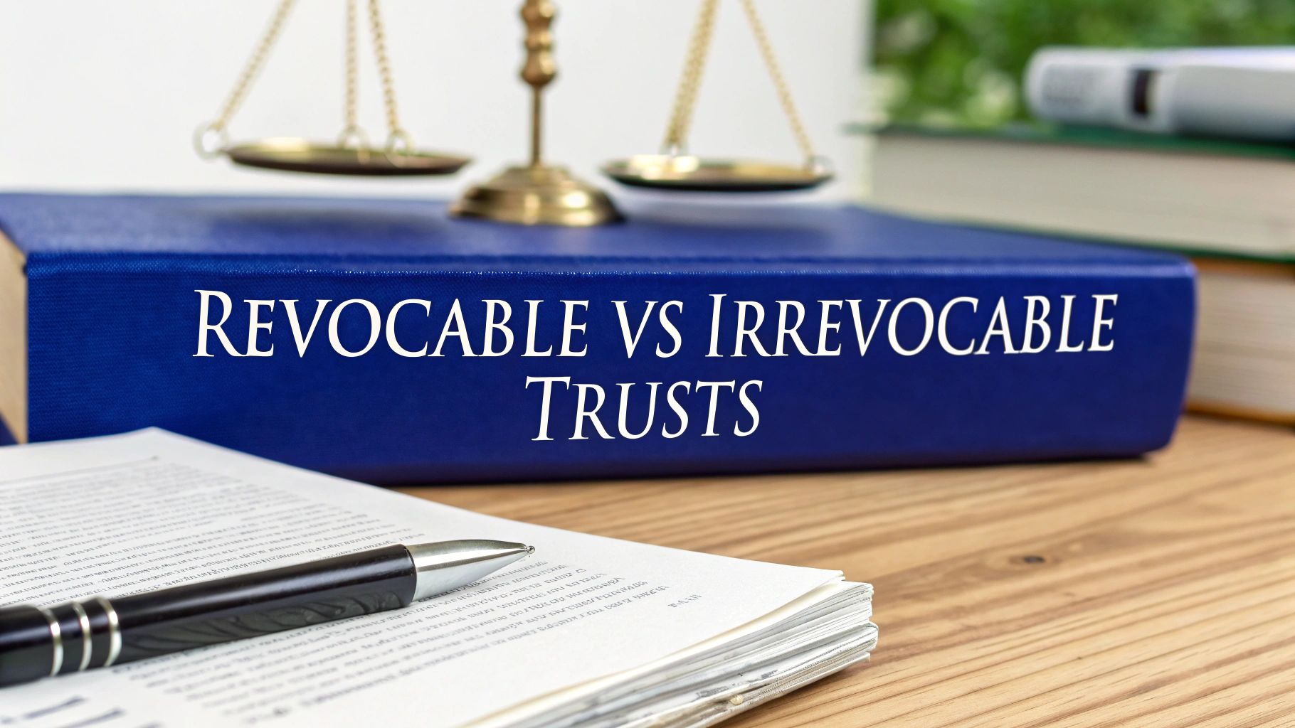 revocable trust vs irrevocable trust legal trusts