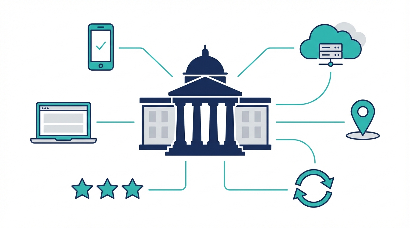 Local SEO law firm listings illustration