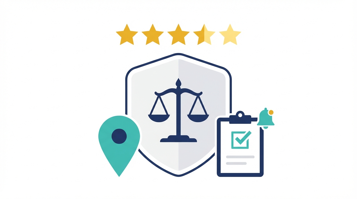 Business review management illustration for law firms