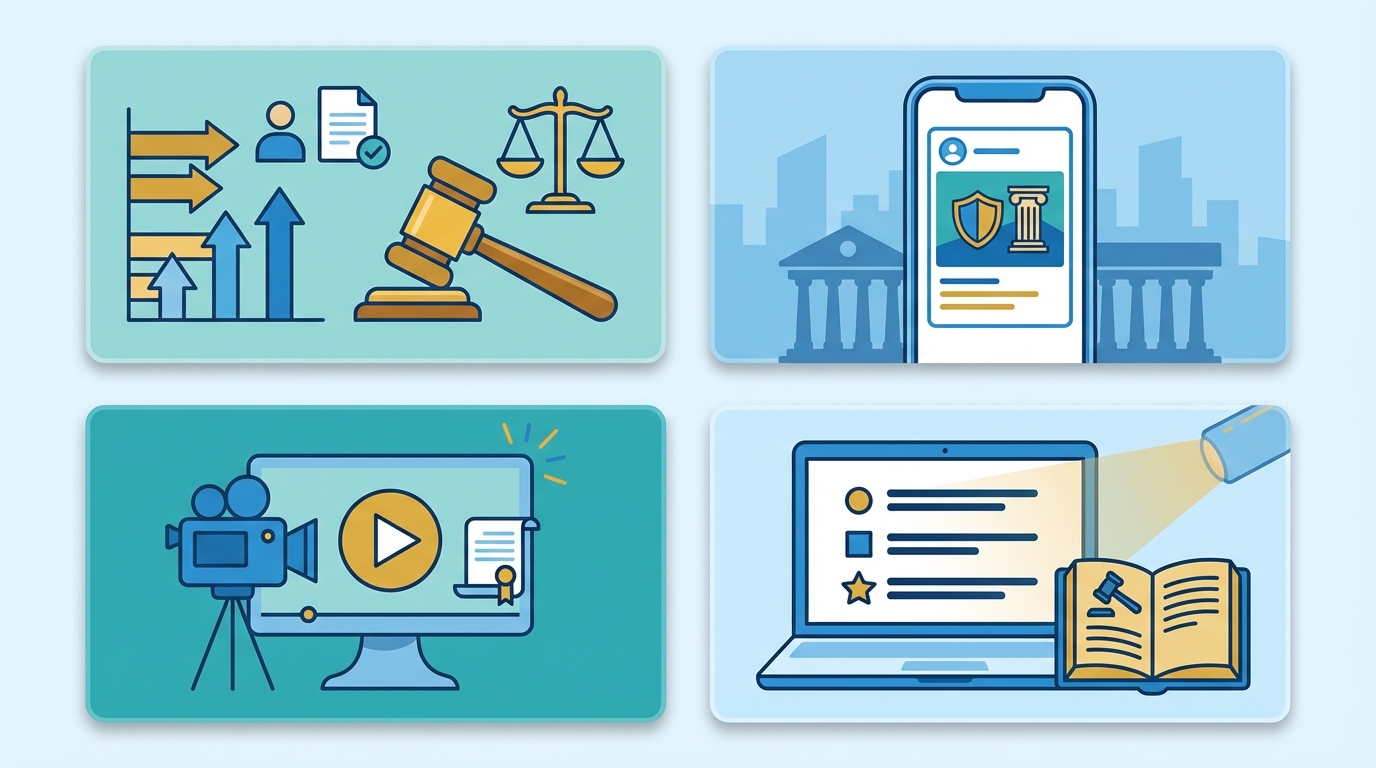 Visual content examples for law firms