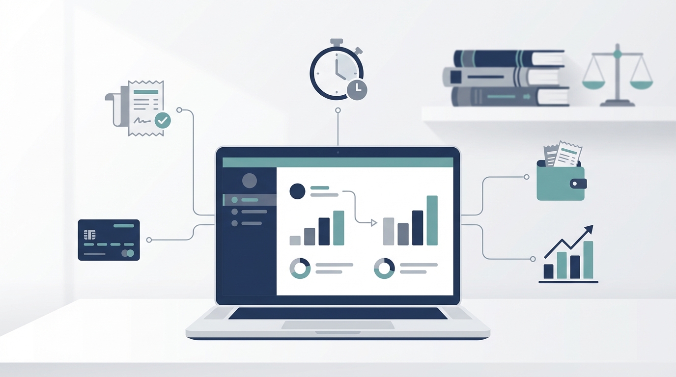 Streamlined law firm financial management illustration