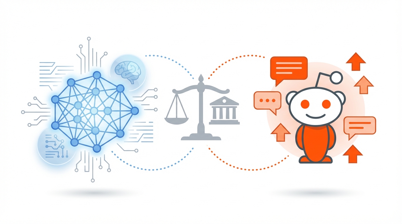 AI and Reddit law marketing image