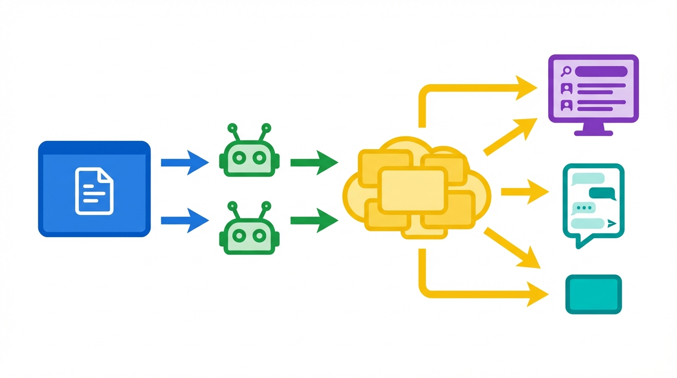 AI search flow diagram