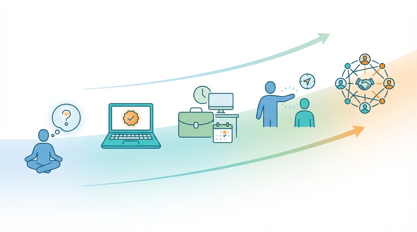 Career growth progression visual