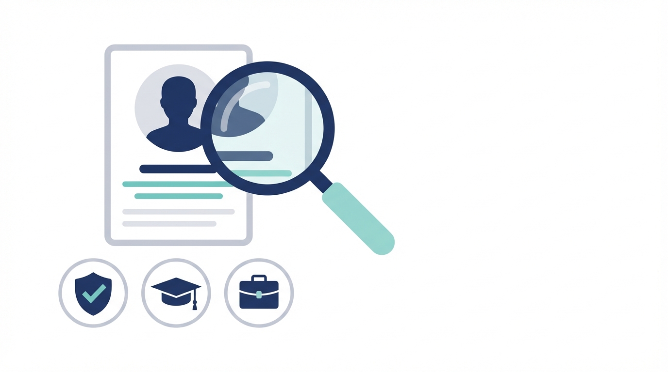 Pre-employment background checks magnifier