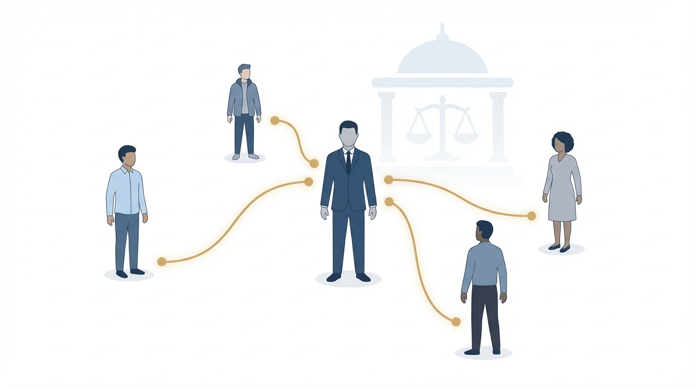 Referral marketing network for law firms