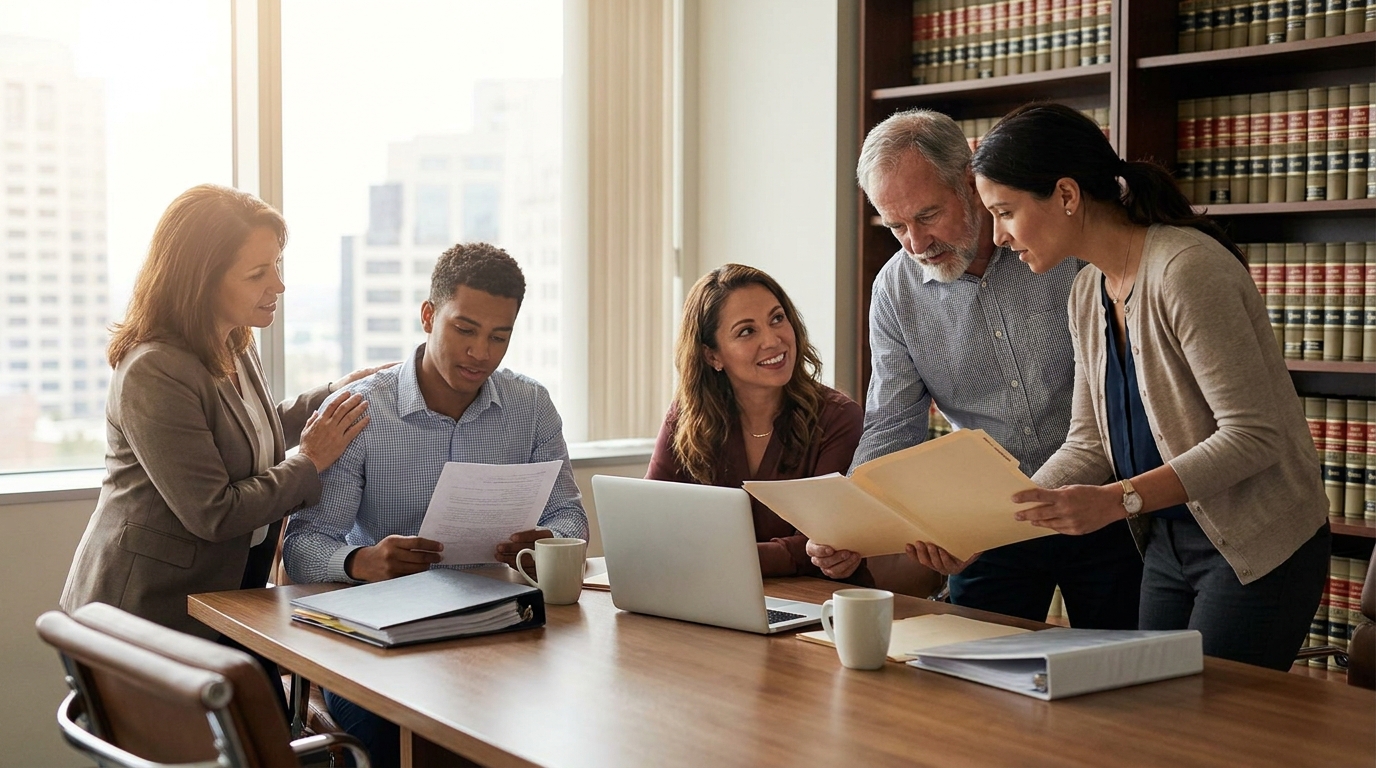 Law firm team building trust