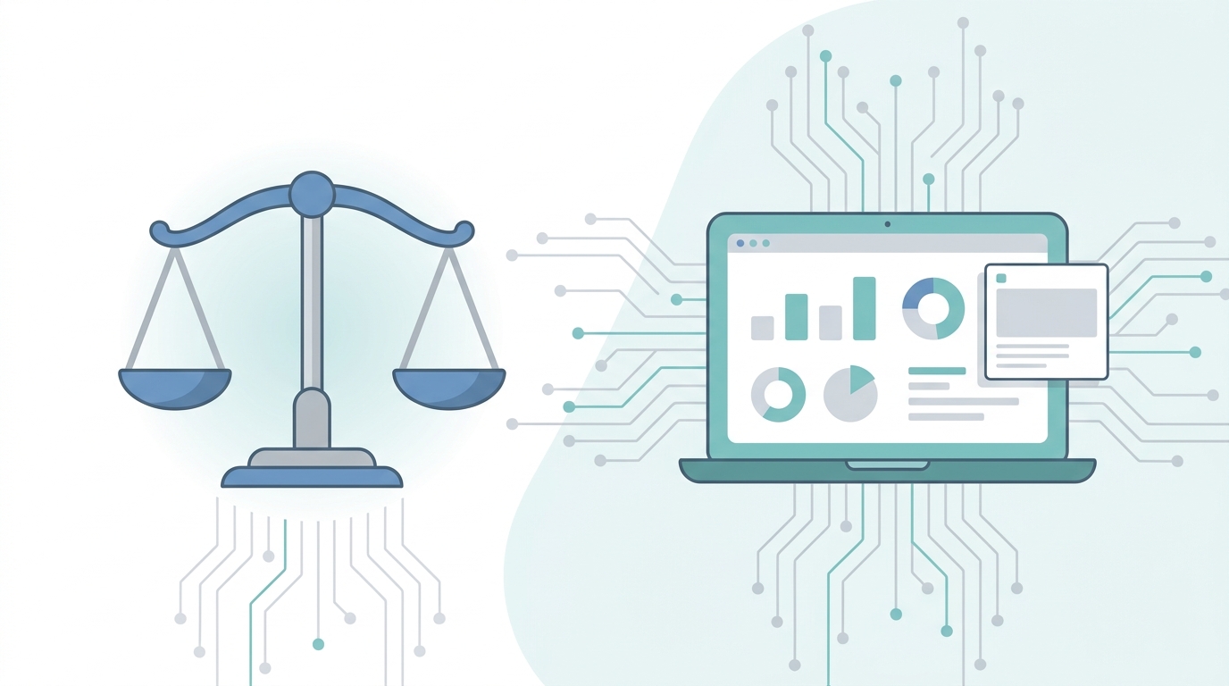 Legal tech advertising visual