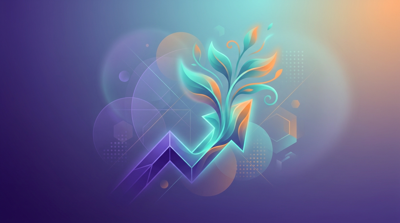 Transformation and growth abstract illustration