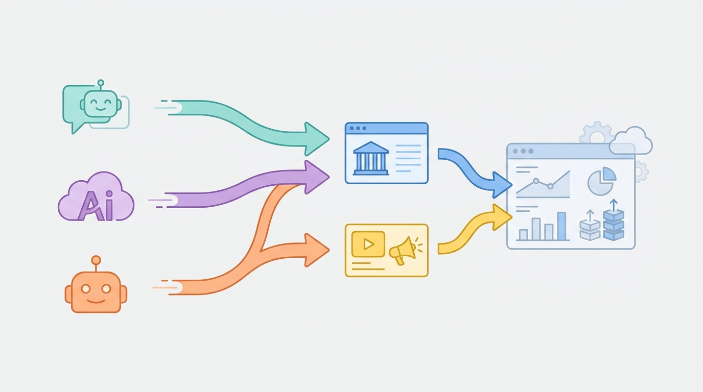 AI traffic flow illustration