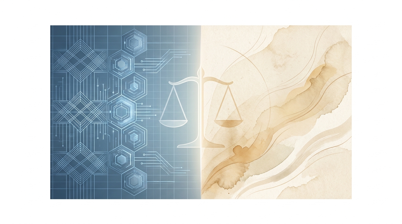 AI vs Human Content Divide Visual