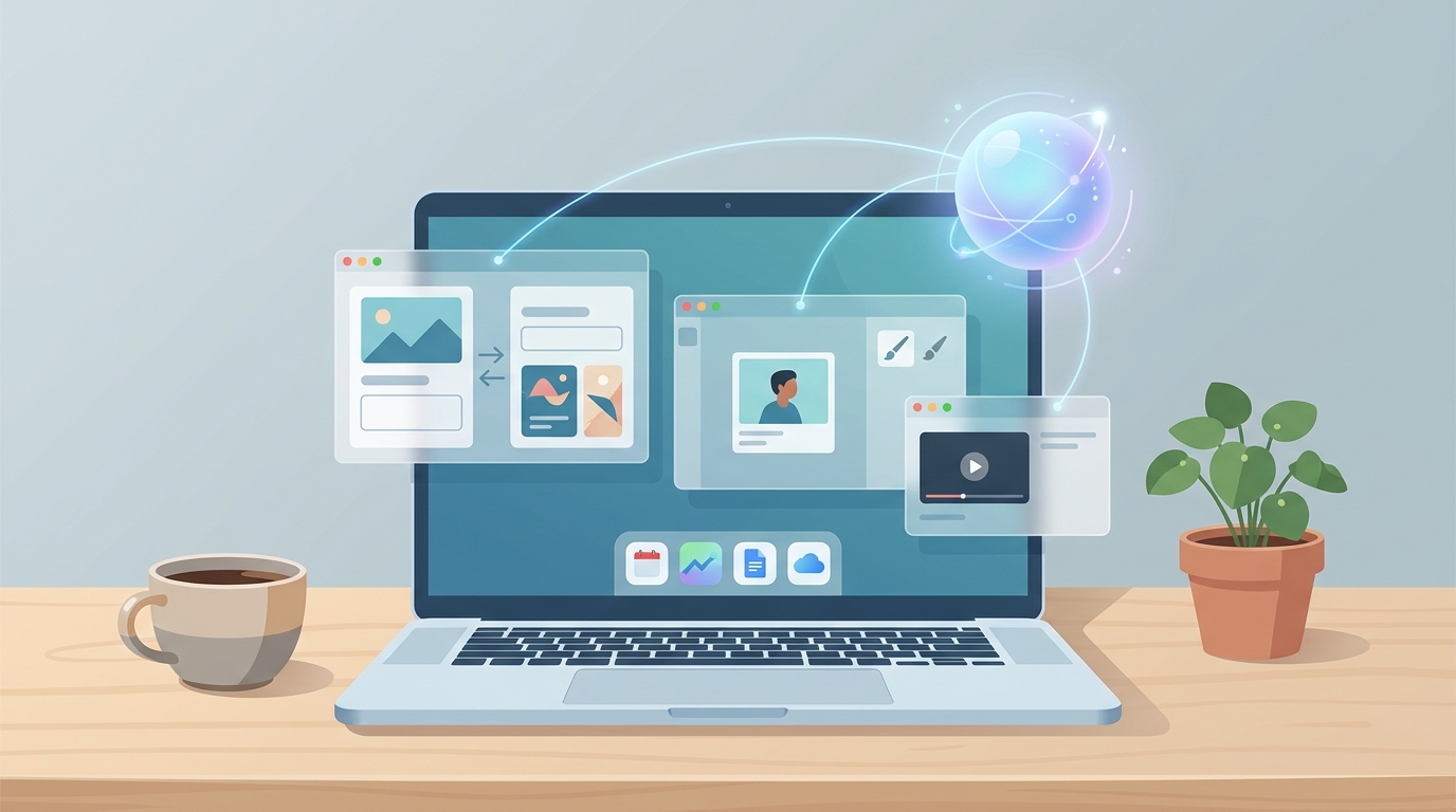 AI-assisted workflows illustration