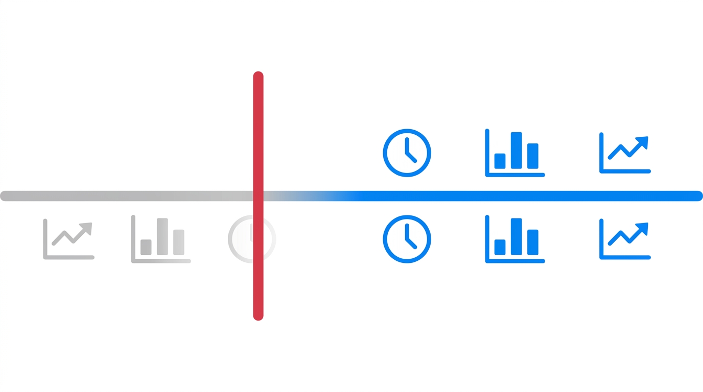 Google Ads data retention timeline illustration