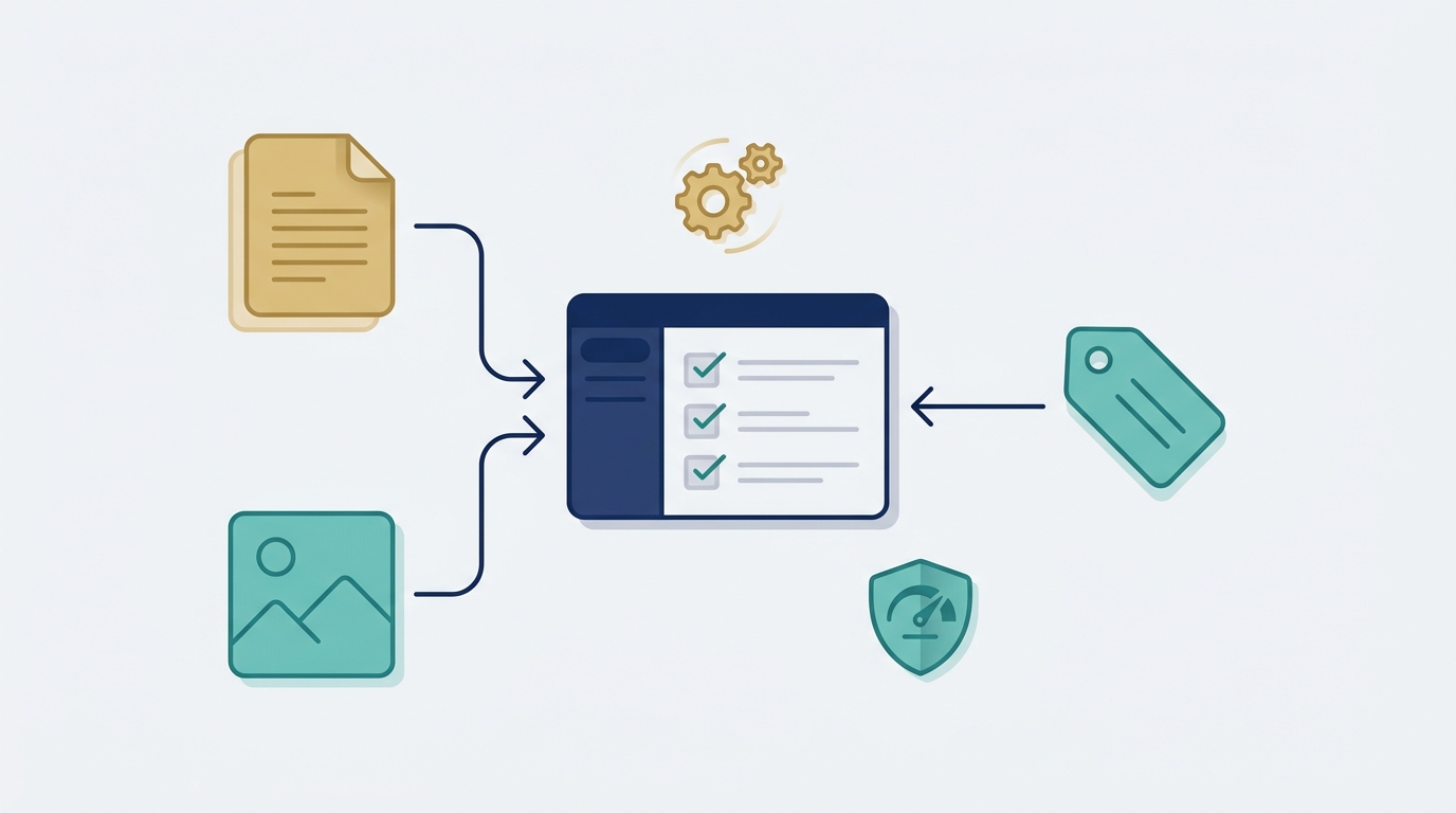 Unified publishing workflow illustration