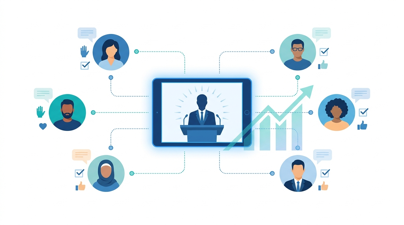 Webinar engagement illustration